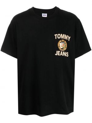 T-shirt con stampa Tommy Jeans nero