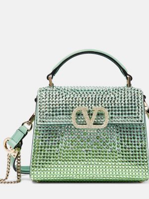 Маленькая сумка-тоут VSling с декором Valentino Garavani зеленый