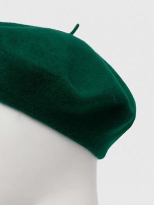 Vlněný baret United Colors Of Benetton zelený