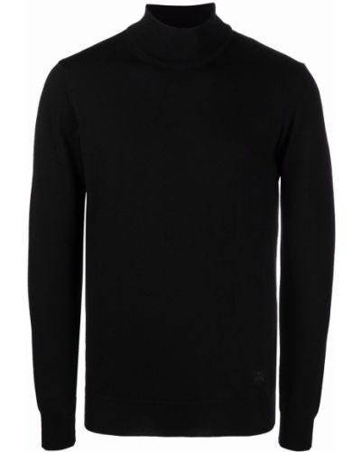 Jersey de cuello vuelto de tela jersey Corneliani negro