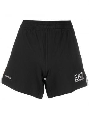 Shorts mit print Ea7 Emporio Armani schwarz