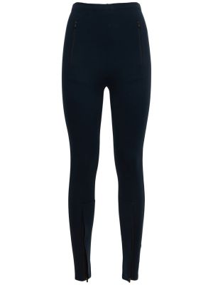 Leggings de algodón de tela jersey Wardrobe.nyc negro