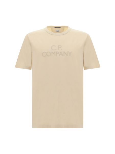 Haftowana koszulka C.p. Company beżowa