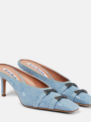 Полуотворени обувки Acne Studios синьо