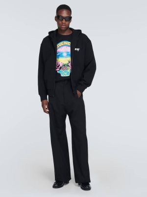 Džersis medvilninis marškinėliai Givenchy juoda