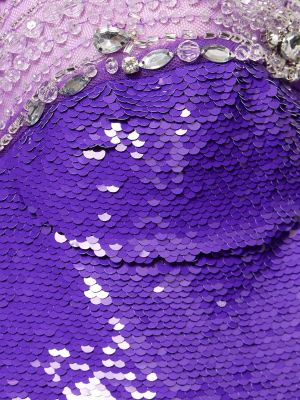 Mini vestido con lentejuelas Patbo violeta