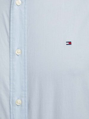 Koszula na guziki puchowa Tommy Hilfiger niebieska