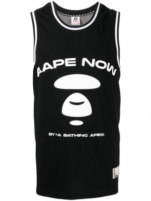 Skjorta i linne Aape By *a Bathing Ape® svart