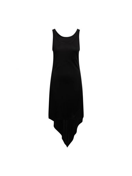 Czarna sukienka midi asymetryczna Helmut Lang