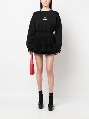 Mini sukně s volány Dsquared2 černé