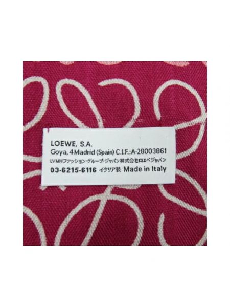 Bufanda de lana Loewe Pre-owned rosa