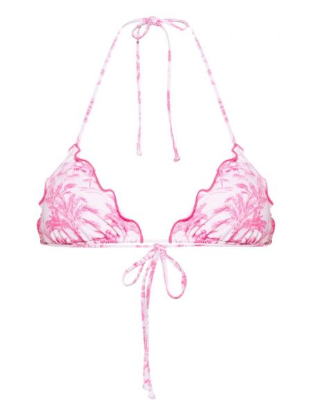 Плажен компект бикини с принт Mc2 Saint Barth розово