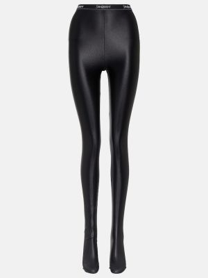 Jacquard nylon leggings Saint Laurent fekete
