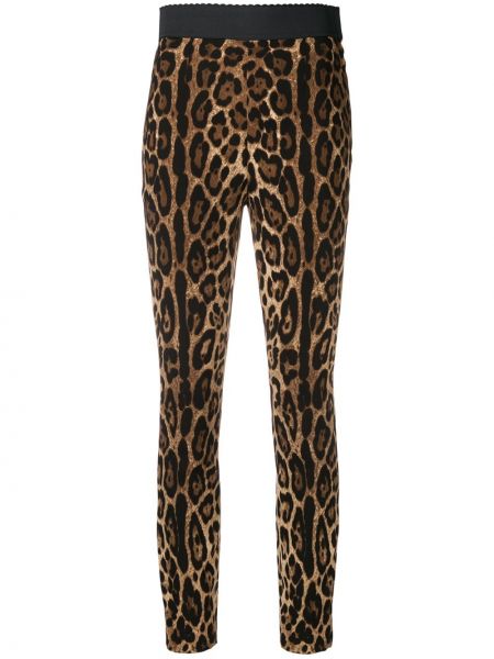 Leggings cu imagine cu model leopard Dolce & Gabbana