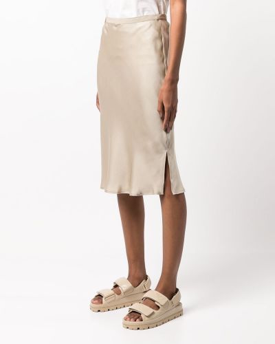 Béžové hedvábné sukně Anine Bing