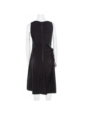 Satynowa sukienka retro Bottega Veneta Vintage czarna