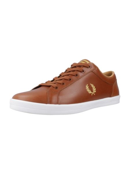 Sneakersy Fred Perry brązowe