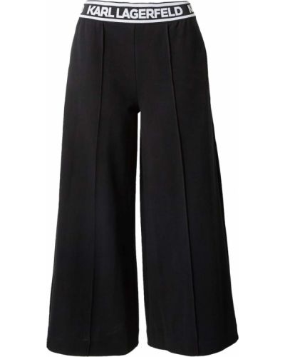 Karl Lagerfeld Pantaloni  negru / alb