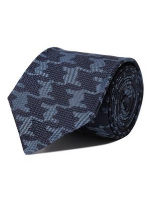 Шелковый галстук Kiton синий