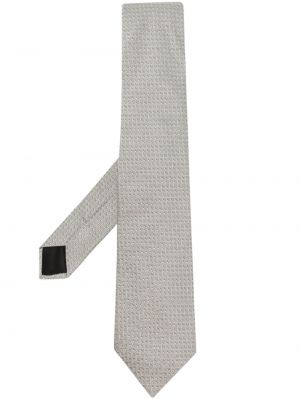 Svilena kravata s potiskom Givenchy siva
