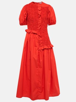 Midi šaty Cecilie Bahnsen červená