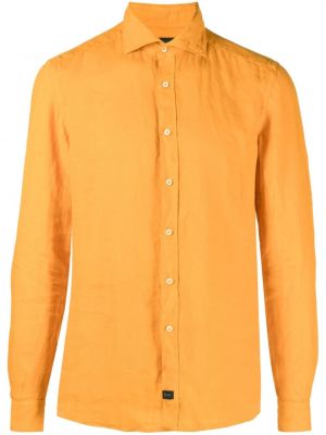 Lanena srajca Fay oranžna