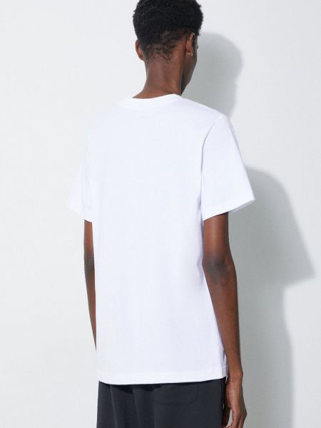 Pamut póló New Balance fehér