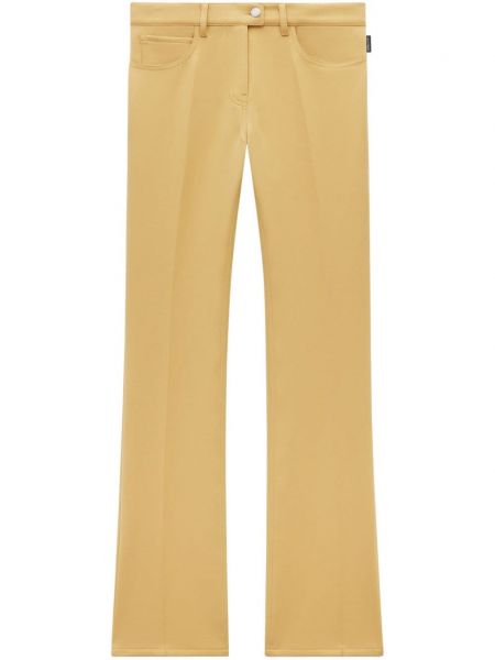 Pantaloni cu talie joasă Courreges galben