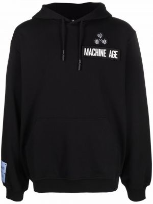 Pamučna hoodie s kapuljačom Mcq crna