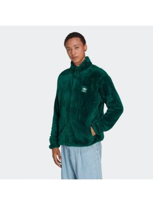 Veste en polaire en coton Adidas vert