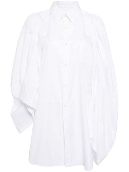 Asimetrična pamučna košulja Comme Des Garçons bijela