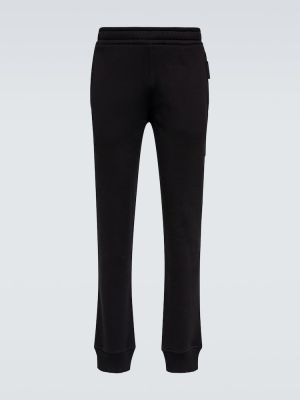 Pantaloni sport din bumbac Burberry negru