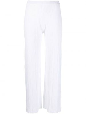 Pantalon droit en tricot Antonelli blanc