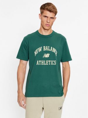 Priliehavé tričko New Balance zelená