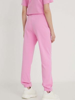 Sportovní kalhoty s aplikacemi s hvězdami Chiara Ferragni růžové