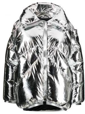 Péřová bunda Tom Ford stříbrná