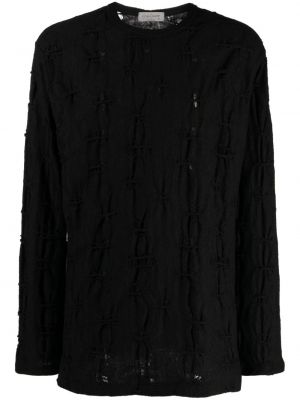 Medvilninis megztinis Yohji Yamamoto juoda