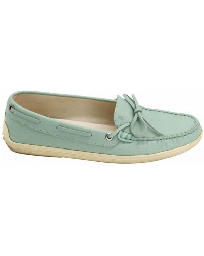 Loafers skórzane Tods Pre-owned - zielony