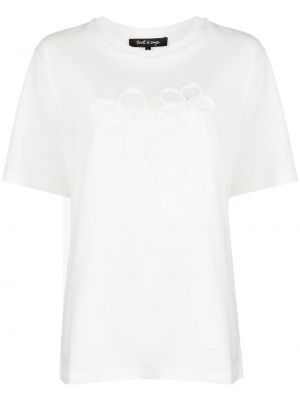 Květinové tričko Tout A Coup bílé