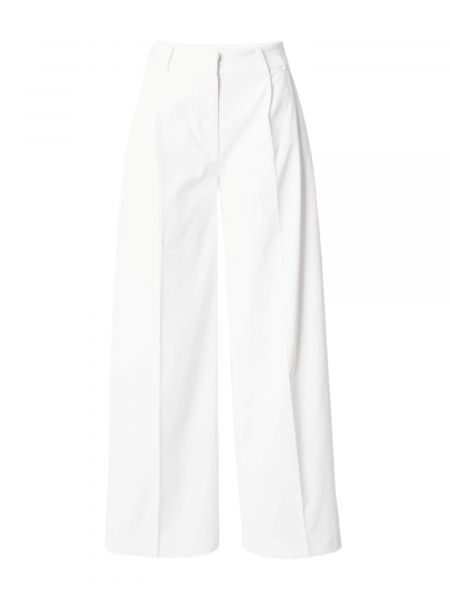 Pantaloni plissettati Warehouse bianco
