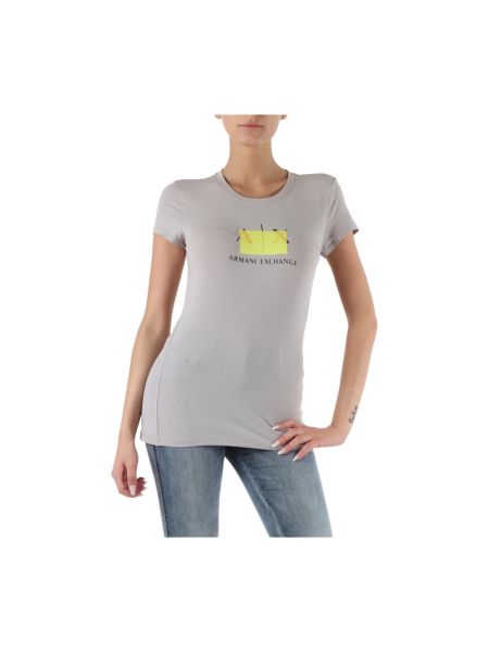 Slim fit t-shirt aus baumwoll Armani Exchange