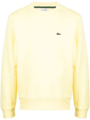 Sweatshirt med broderi Lacoste gul