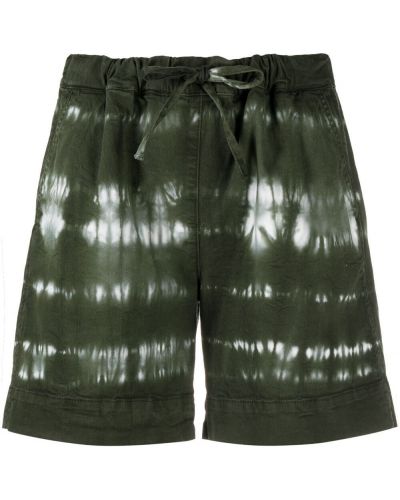Pantalones cortos con estampado tie dye P.a.r.o.s.h. verde