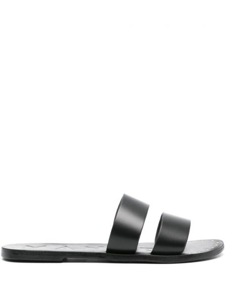 Leder sandale Manebi schwarz