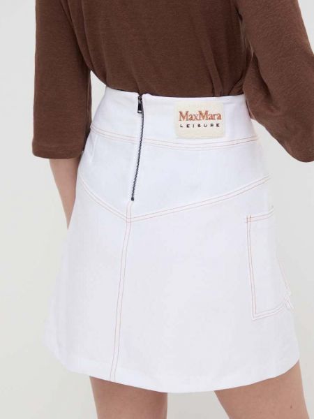 Mini spódniczka Max Mara Leisure biała