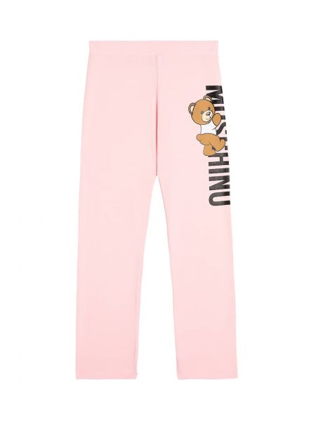 Trøje bomuld leggings for piger Moschino Kids pink