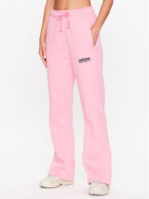 Fleece sport nadrág Adidas rózsaszín