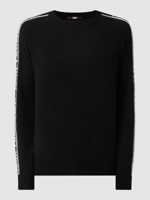Sweter z kaszmiru Karl Lagerfeld czarny