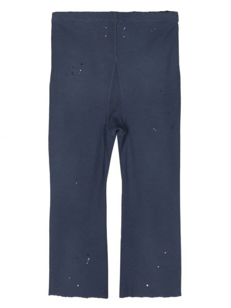 Spodnie sportowe bawełniane Maison Margiela niebieskie