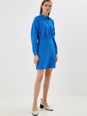 Платье-рубашка Ostin голубое